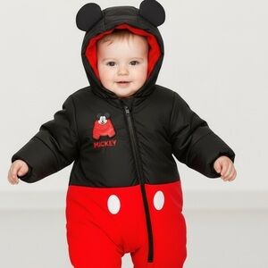 Authentic Disney Baby Disney's Mickey Mouse Snowsuit - Size 18 month like new